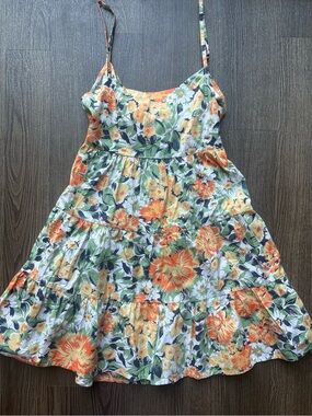 Faithfull The Brand Octavia Floral Tie-Back Mini Dress